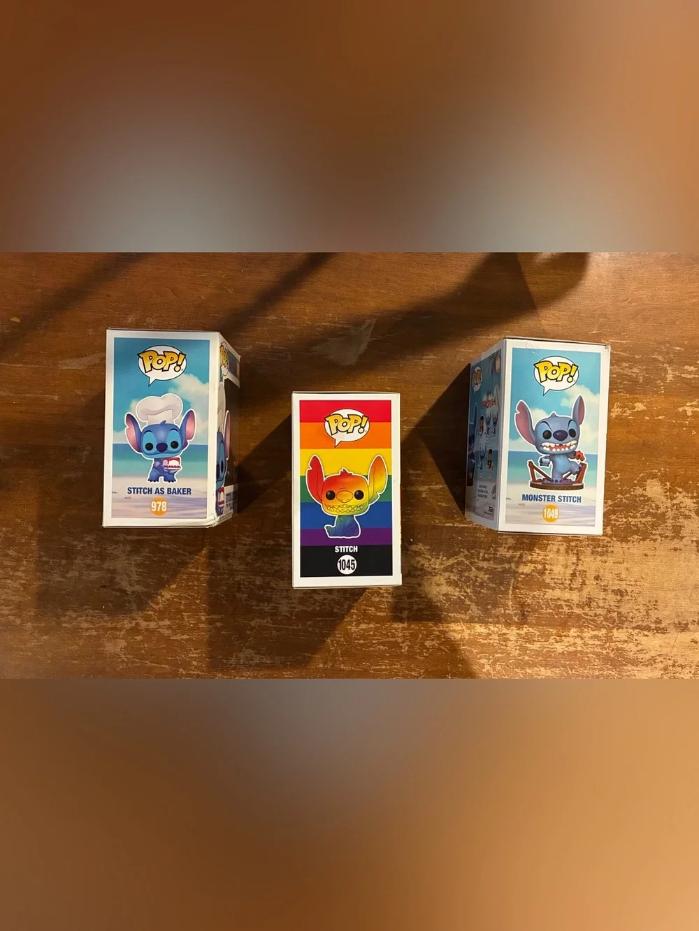 3 Stitch Disney Funko Pops! New in Box. $38 for all 3.